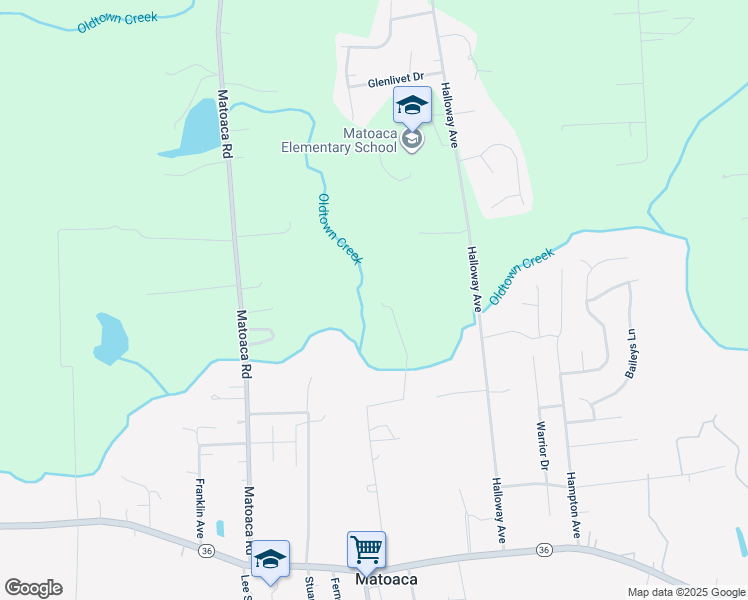 map of restaurants, bars, coffee shops, grocery stores, and more near 21000 Wells Street in Petersburg