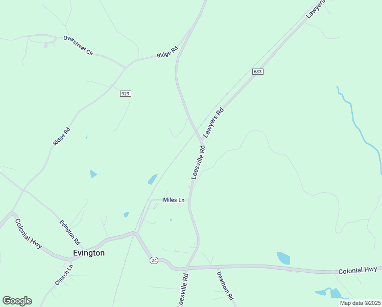 map of restaurants, bars, coffee shops, grocery stores, and more near 12020 Leesville Road in Evington