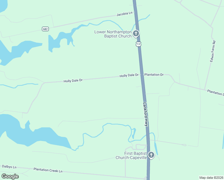 map of restaurants, bars, coffee shops, grocery stores, and more near 24482 Lankford Highway in Cape Charles
