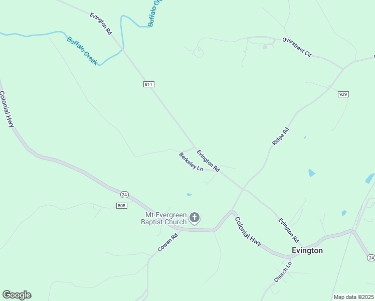 map of restaurants, bars, coffee shops, grocery stores, and more near 21 Berkeley Lane in Evington