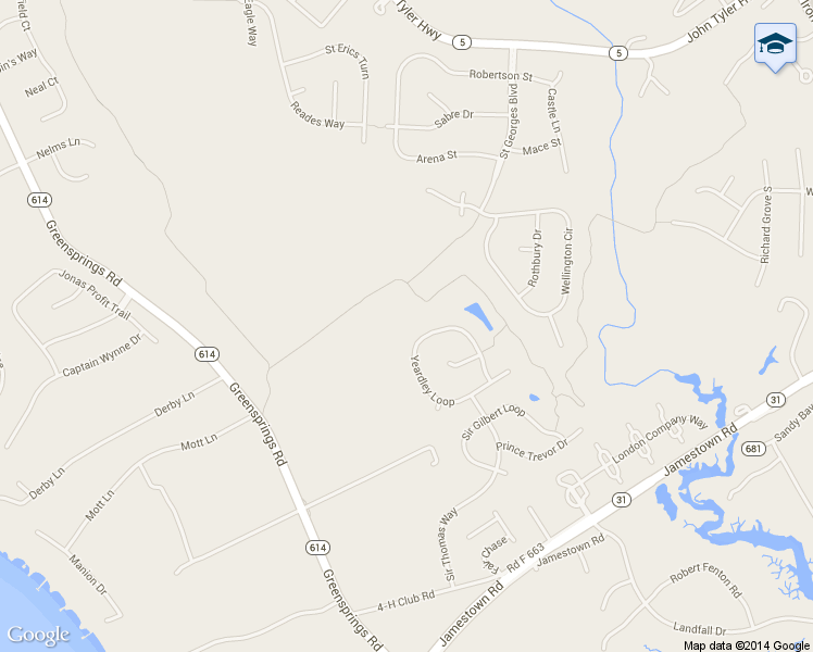 map of restaurants, bars, coffee shops, grocery stores, and more near 2816 Greate Way in Williamsburg