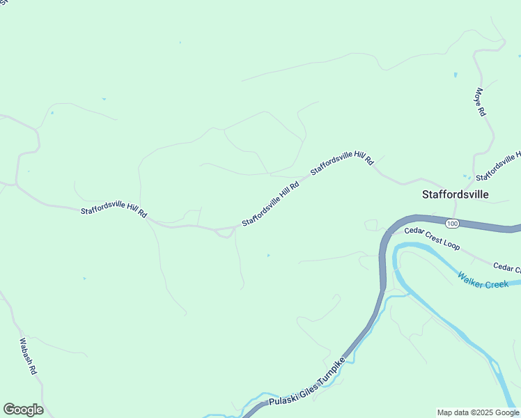 map of restaurants, bars, coffee shops, grocery stores, and more near 572 Staffordsville Hill Road in Staffordsville