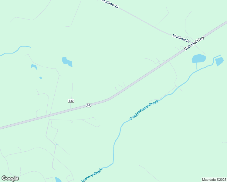 map of restaurants, bars, coffee shops, grocery stores, and more near 6007 Colonial Highway in Evington