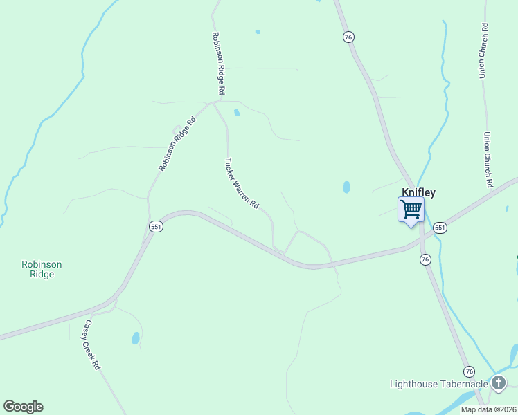 map of restaurants, bars, coffee shops, grocery stores, and more near 194 Tucker Warren Road in Knifley