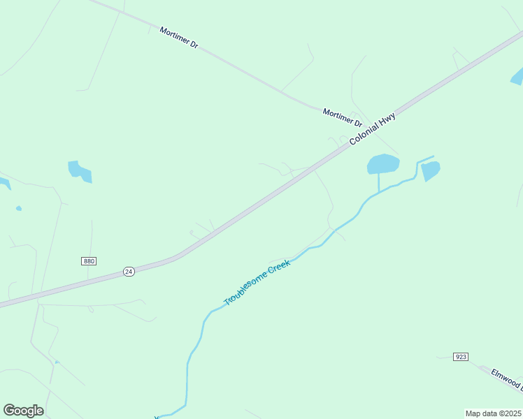 map of restaurants, bars, coffee shops, grocery stores, and more near 5758 Colonial Highway in Evington