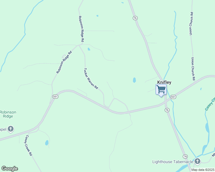 map of restaurants, bars, coffee shops, grocery stores, and more near 2-192 Tucker Warren Road in Knifley