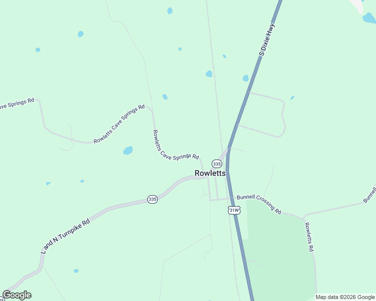 map of restaurants, bars, coffee shops, grocery stores, and more near 325 Rowletts-Cave Spring Road in Horse Cave