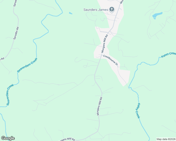 map of restaurants, bars, coffee shops, grocery stores, and more near 2555 Morgans Mill Road in Goodview