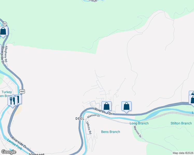 map of restaurants, bars, coffee shops, grocery stores, and more near Cypress Street in Oakwood