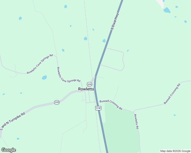 map of restaurants, bars, coffee shops, grocery stores, and more near 81-99 L and N Turnpike Rd in Munfordville