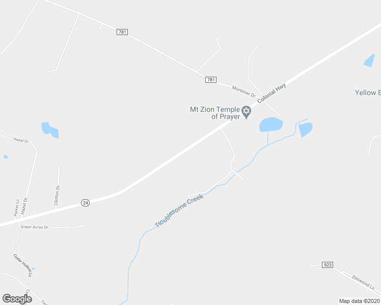 map of restaurants, bars, coffee shops, grocery stores, and more near 5698 Colonial Highway in Evington