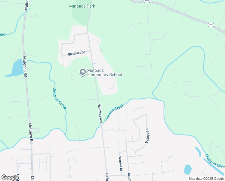 map of restaurants, bars, coffee shops, grocery stores, and more near 5903 Ferintosh Place in Petersburg