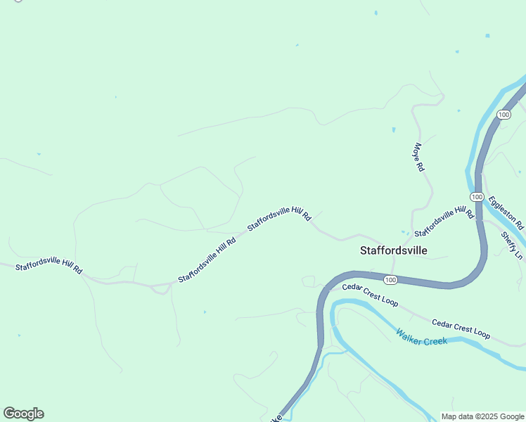 map of restaurants, bars, coffee shops, grocery stores, and more near 465 Staffordsville Hill Road in Staffordsville