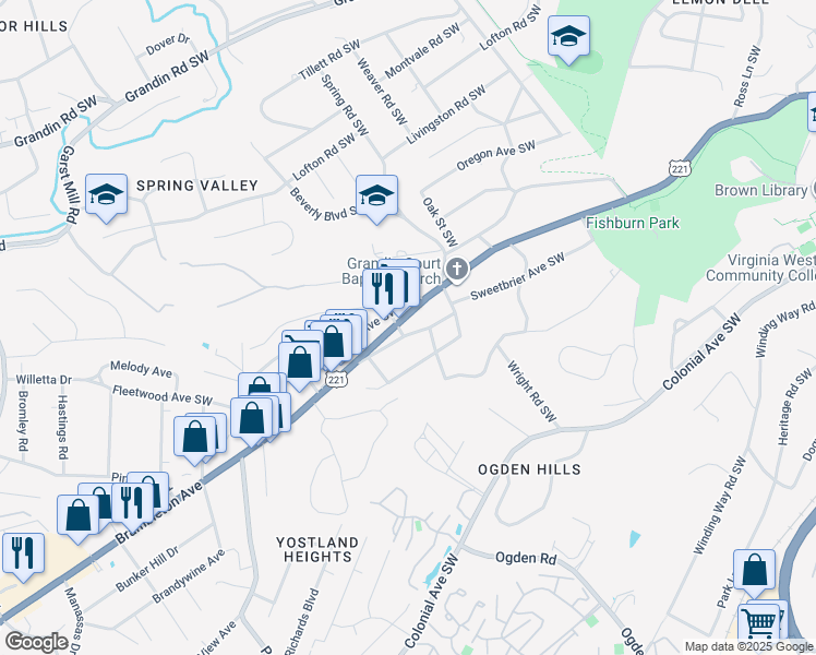 2820 Brambleton Avenue Southwest, Roanoke VA Walk Score