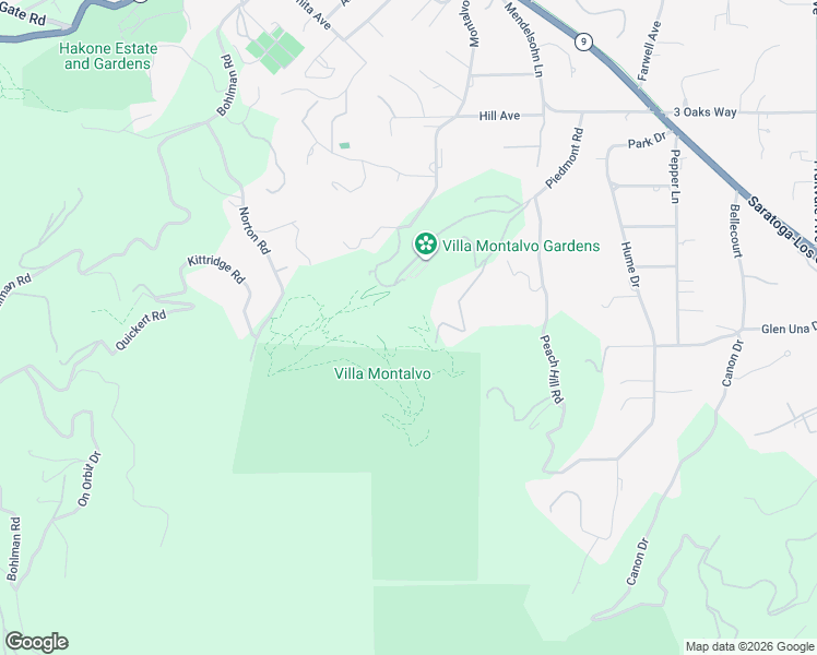 map of restaurants, bars, coffee shops, grocery stores, and more near Lookout Trail in Saratoga
