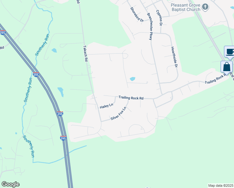 map of restaurants, bars, coffee shops, grocery stores, and more near 7476 Trailing Rock Rd in Prince George