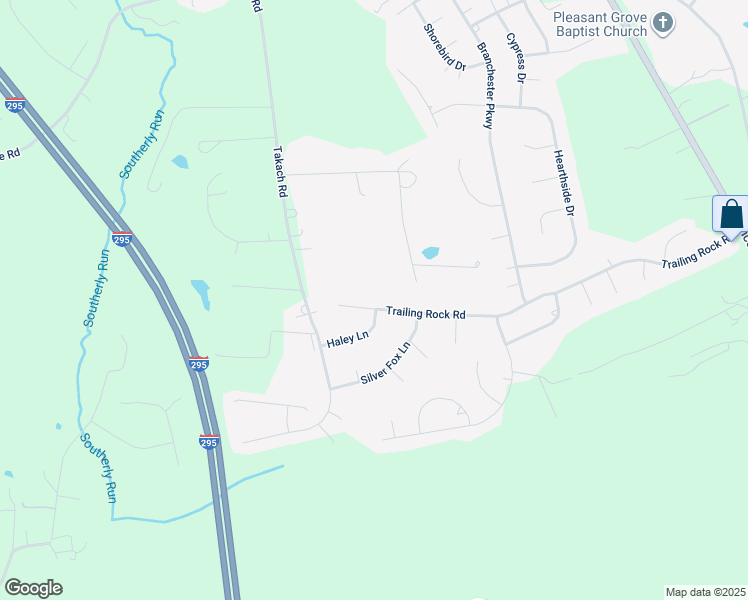 map of restaurants, bars, coffee shops, grocery stores, and more near 7476 Trailing Rock Road in Prince George
