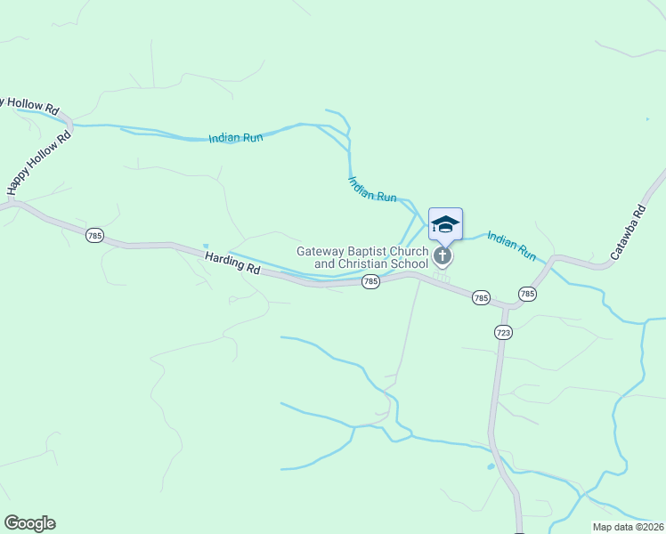 map of restaurants, bars, coffee shops, grocery stores, and more near 2100-2158 Harding Road in Blacksburg