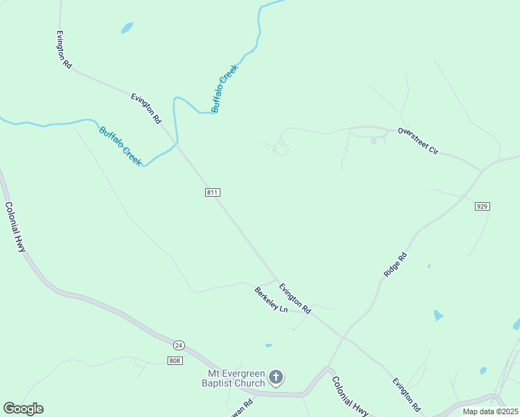 map of restaurants, bars, coffee shops, grocery stores, and more near 817 Evington Road in Evington
