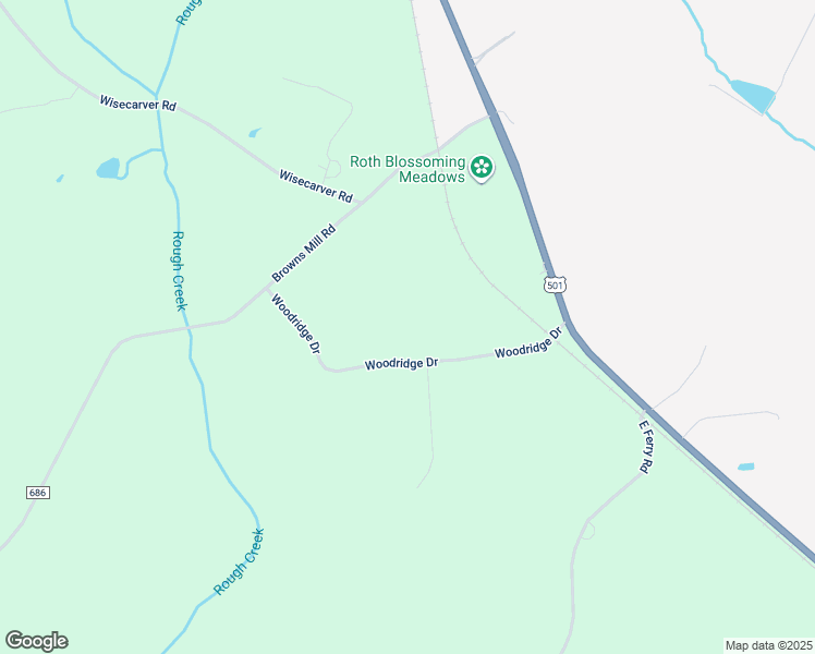 map of restaurants, bars, coffee shops, grocery stores, and more near 329 Woodridge Drive in Rustburg