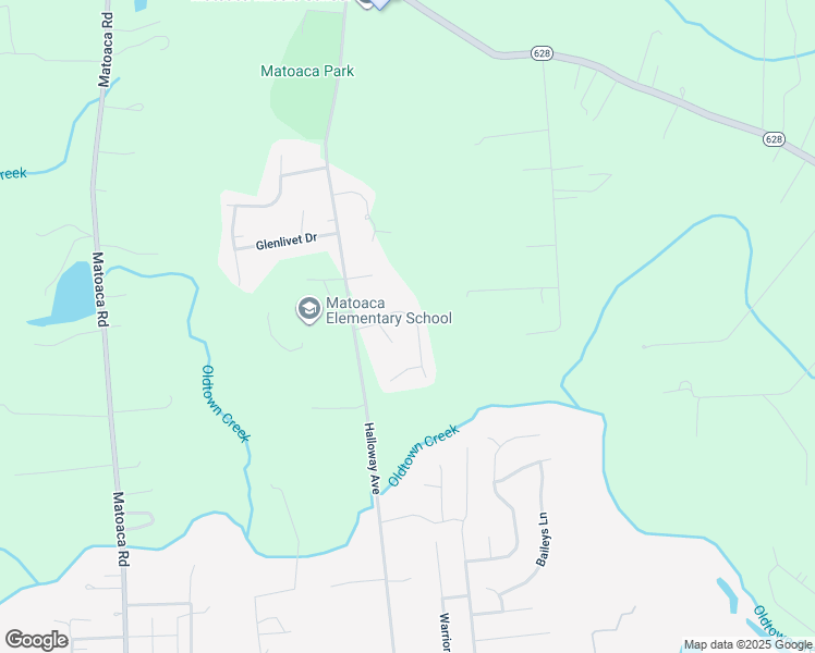 map of restaurants, bars, coffee shops, grocery stores, and more near 5925 Ferintosh Lane in Petersburg