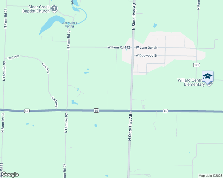 map of restaurants, bars, coffee shops, grocery stores, and more near 2516 Arrow Lane North in Springfield