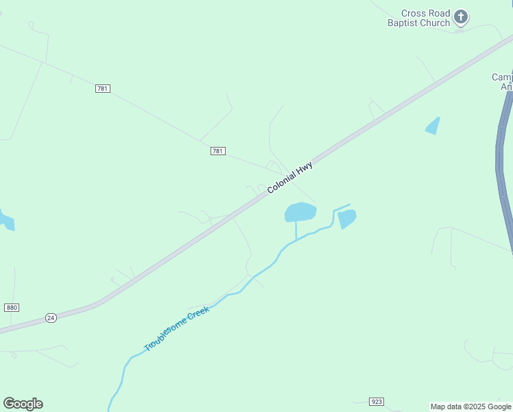 map of restaurants, bars, coffee shops, grocery stores, and more near 5440 Colonial Highway in Evington