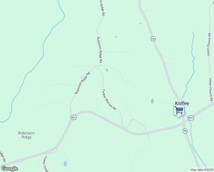 map of restaurants, bars, coffee shops, grocery stores, and more near 194-598 Tucker Warren Road in Knifley