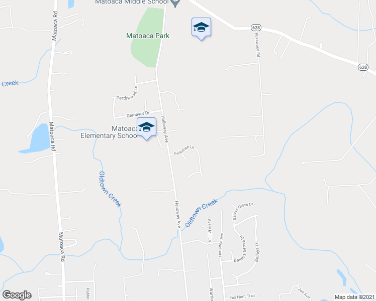 map of restaurants, bars, coffee shops, grocery stores, and more near 5949 Ferintosh Lane in Petersburg