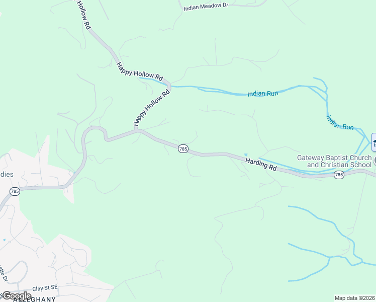 map of restaurants, bars, coffee shops, grocery stores, and more near 1768 Harding Rd in Blacksburg