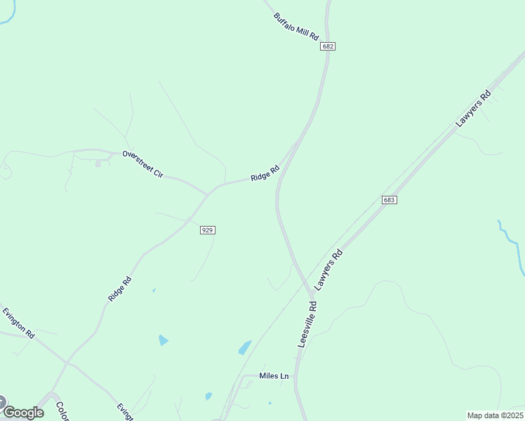 map of restaurants, bars, coffee shops, grocery stores, and more near 12420 Leesville Road in Evington