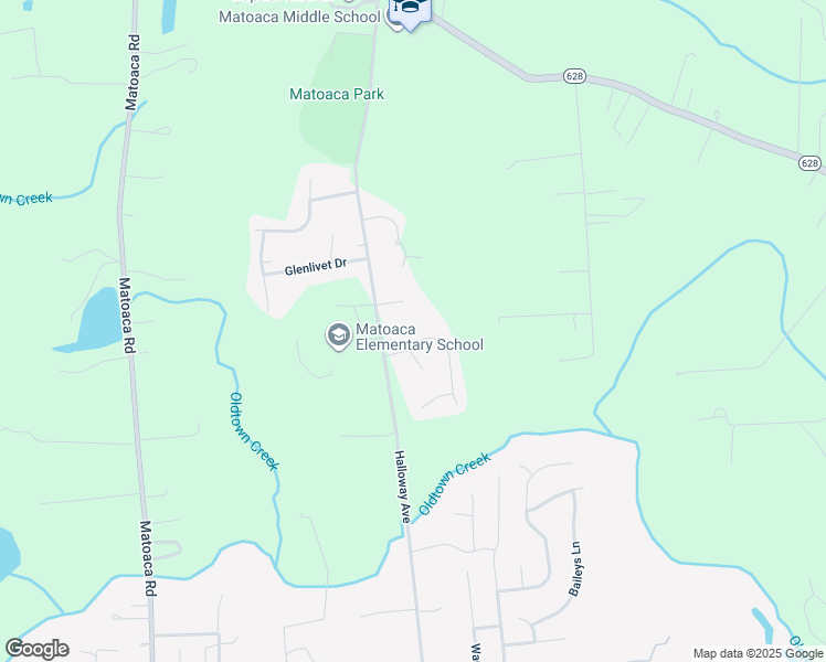 map of restaurants, bars, coffee shops, grocery stores, and more near 5960 Ferintosh Lane in Petersburg