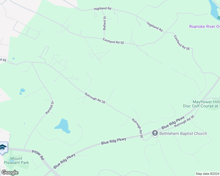 map of restaurants, bars, coffee shops, grocery stores, and more near 2856-2898 Spradlin Drive in Roanoke