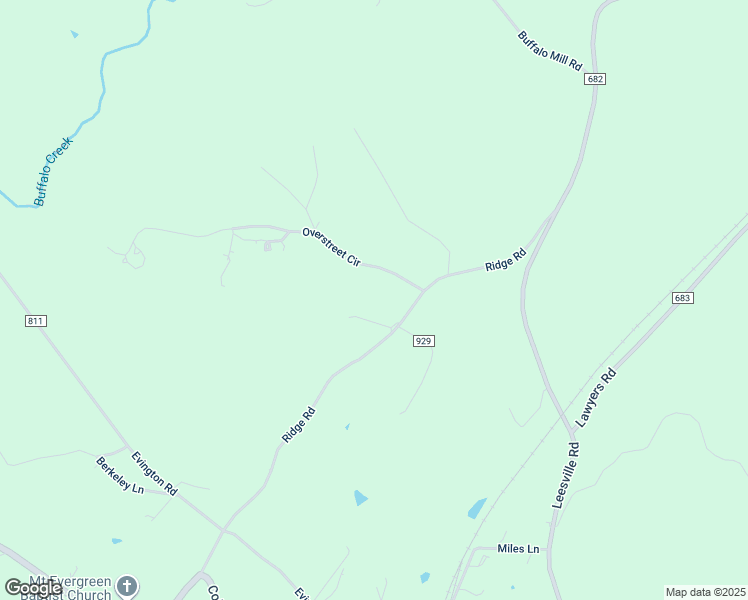 map of restaurants, bars, coffee shops, grocery stores, and more near 485 Ridge Road in Evington