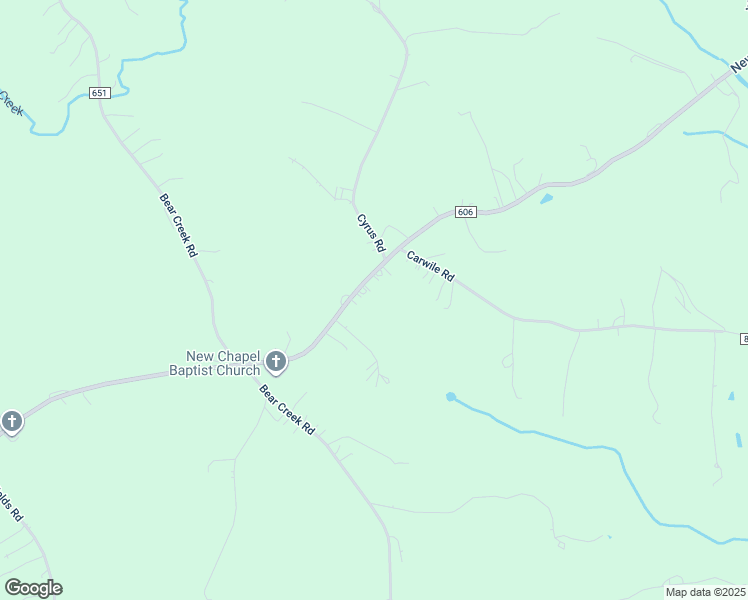 map of restaurants, bars, coffee shops, grocery stores, and more near 2221 New Chapel Road in Rustburg