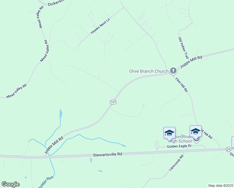 map of restaurants, bars, coffee shops, grocery stores, and more near 4 Crest Hills Drive in Moneta
