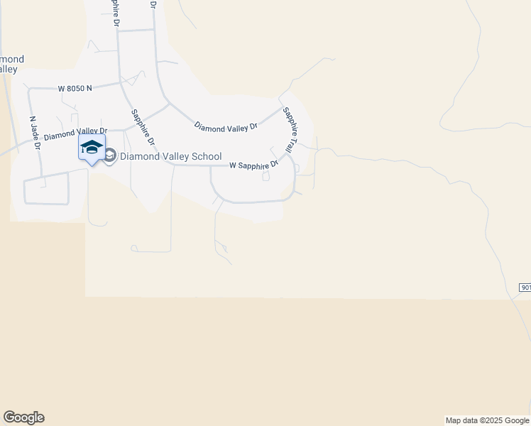 map of restaurants, bars, coffee shops, grocery stores, and more near 947 West Amethyst Drive in St. George