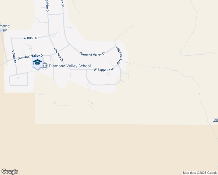 map of restaurants, bars, coffee shops, grocery stores, and more near 947 West Amethyst Drive in St. George