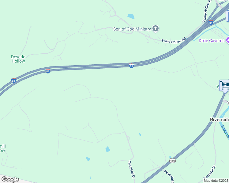 map of restaurants, bars, coffee shops, grocery stores, and more near 6927 Campbell Drive in Salem