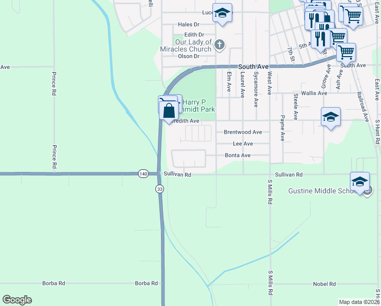 map of restaurants, bars, coffee shops, grocery stores, and more near 1460 Portsmouth Lane in Gustine