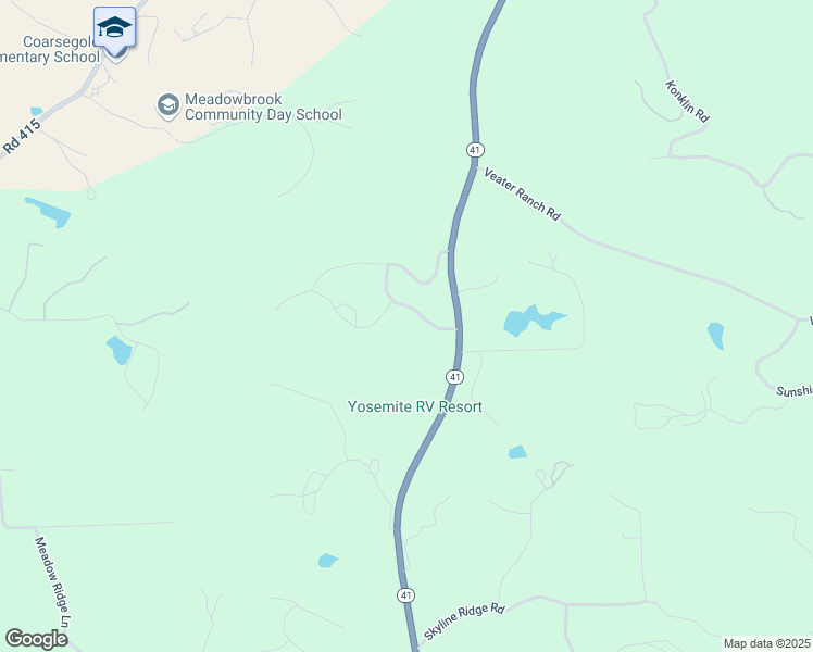 map of restaurants, bars, coffee shops, grocery stores, and more near Stone Ridge Lane in Madera County