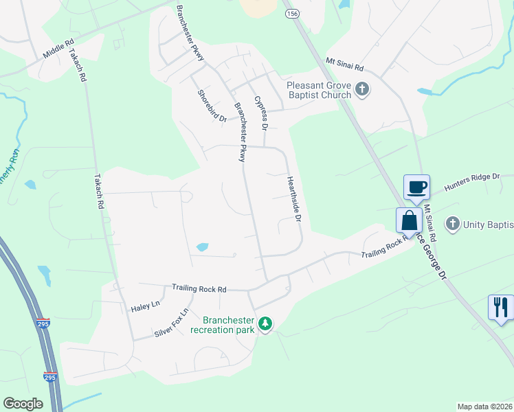 map of restaurants, bars, coffee shops, grocery stores, and more near 7032 Maple Leaf Lane in Prince George