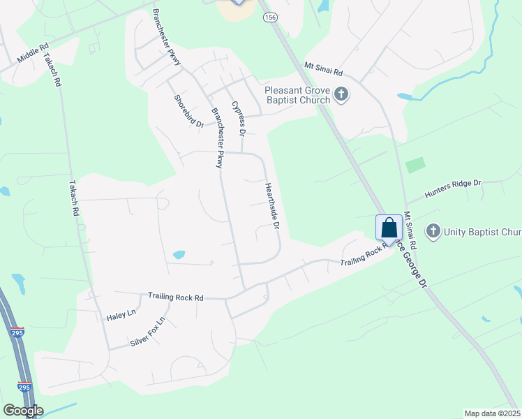 map of restaurants, bars, coffee shops, grocery stores, and more near 6881 Hearthside Drive in Prince George