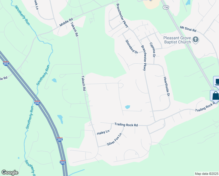 map of restaurants, bars, coffee shops, grocery stores, and more near 6401 Watchrun Drive in Prince George