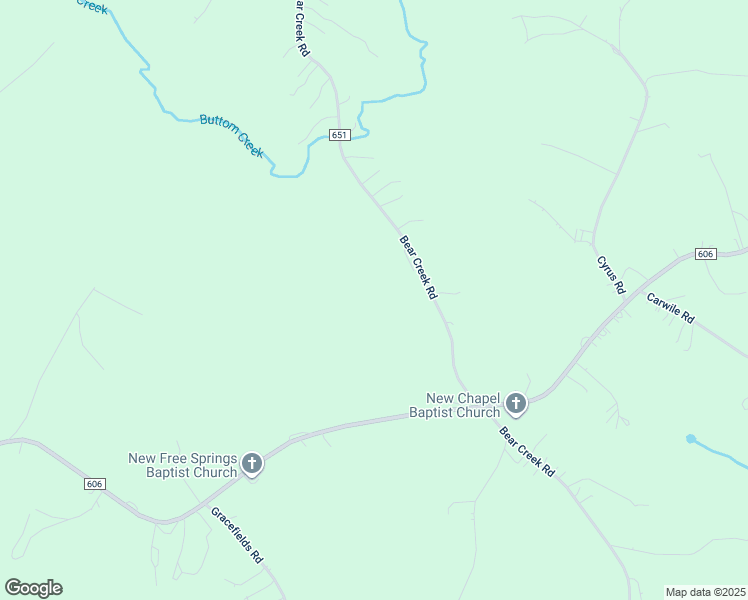 map of restaurants, bars, coffee shops, grocery stores, and more near 4268 Bear Creek Road in Rustburg