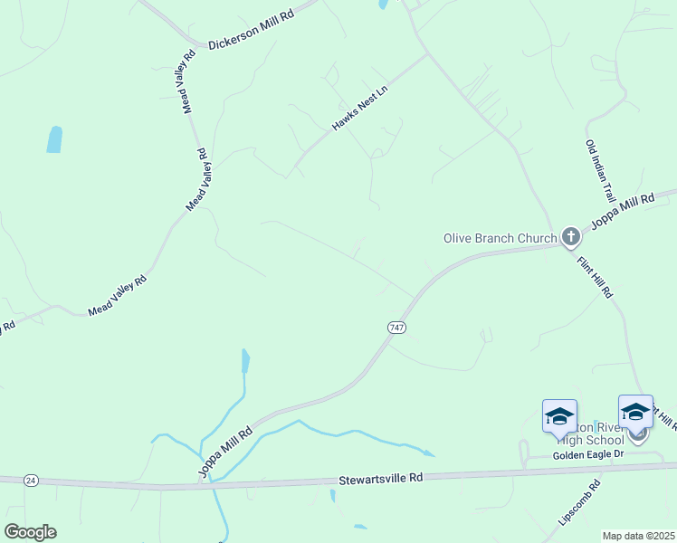 map of restaurants, bars, coffee shops, grocery stores, and more near 4 Crest Hills Drive in Moneta
