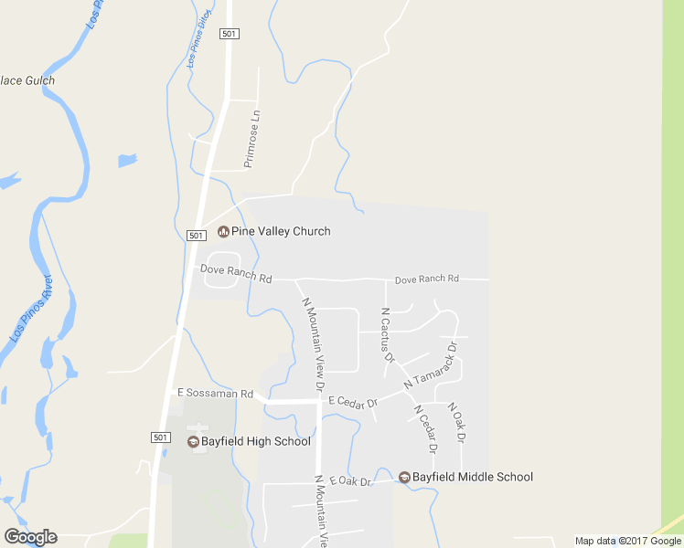 map of restaurants, bars, coffee shops, grocery stores, and more near 519 Dove Ranch Road in Bayfield