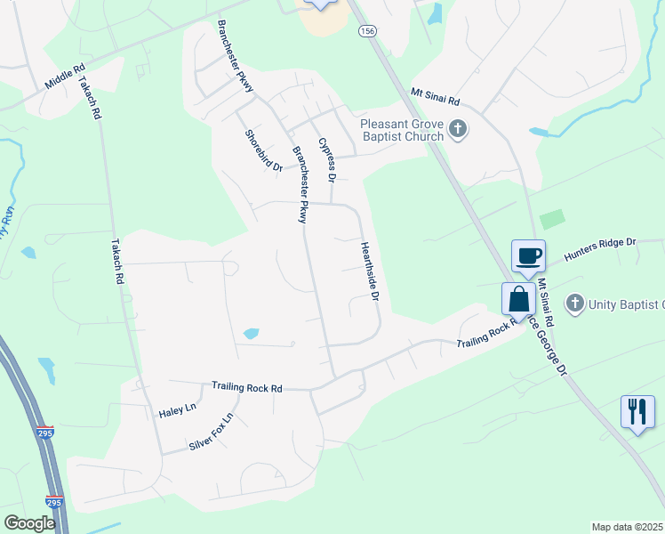 map of restaurants, bars, coffee shops, grocery stores, and more near 7032 Maple Leaf Lane in Prince George