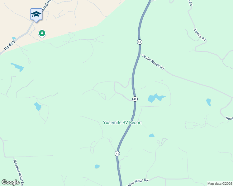 map of restaurants, bars, coffee shops, grocery stores, and more near 34376 Stone Ridge Lane in Coarsegold