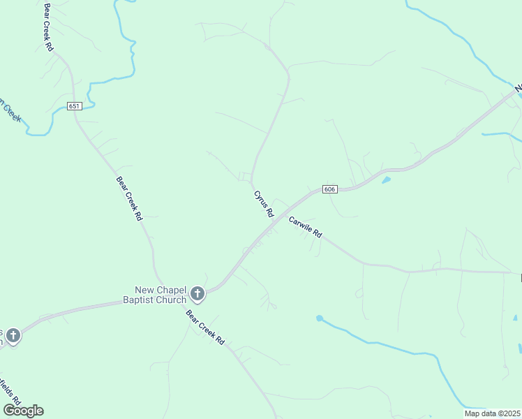 map of restaurants, bars, coffee shops, grocery stores, and more near 24 Cyrus Road in Rustburg